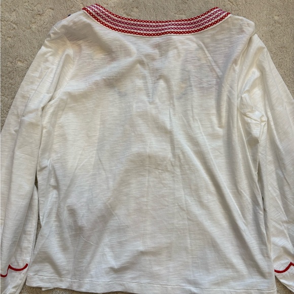 NWOT Boden White Diana Embroidered Tie Neck Size 10 - Picture 4 of 10